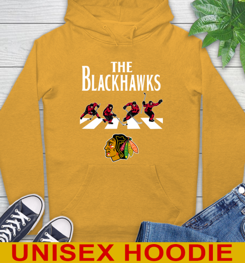 NHL Hockey Chicago Blackhawks The Beatles Rock Band Shirt Hoodie 2