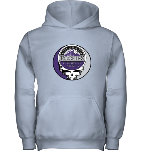 Colorado Rockies The Grateful Dead Baseball MLB Mashup Youth Hoodie