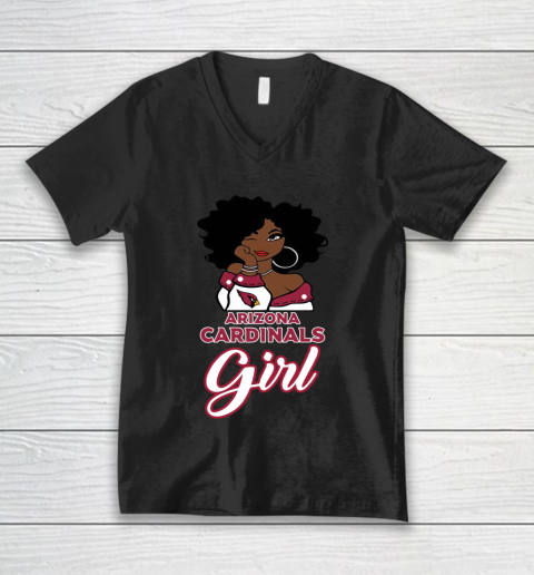 Arizona Cardinals Girl NFL V-Neck T-Shirt