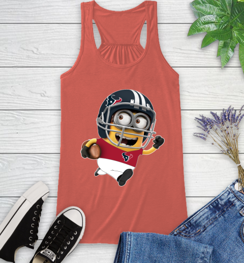NFL Houston Texans Minions Disney Football Sports Racerback Tank 4