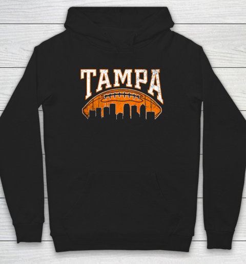 Vintage Tampa Bay Football Skyline Hoodie