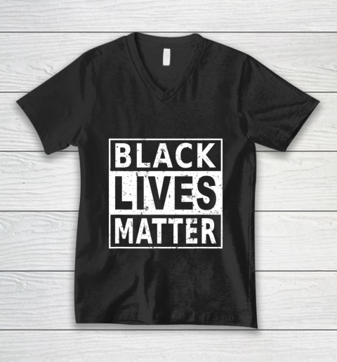 Black Lives Matter BLM Black History Power Pride Protest V-Neck T-Shirt