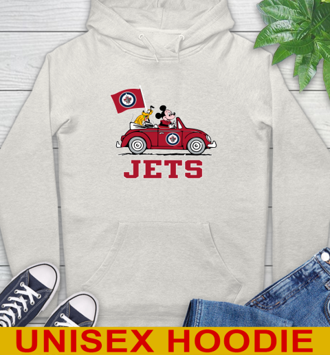 NHL Hockey Winnipeg Jets Pluto Mickey Driving Disney Shirt Hoodie 12