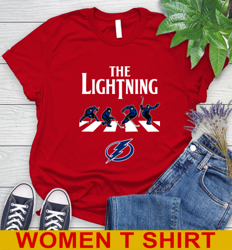 NHL Hockey Tampa Bay Lightning The Beatles Rock Band Shirt Women's T-Shirt 11