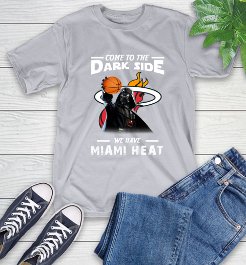NBA Come To The Dark Side We Have Miami Heat Star Wars Darth Vader Basketball T-Shirt 6