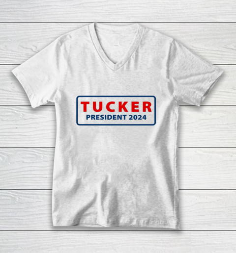 Tucker for President 2024 Tucker Carlson 2024 V-Neck T-Shirt