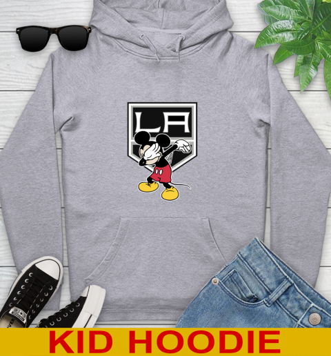 Los Angeles Kings NHL Hockey Dabbing Mickey Disney Sports Youth Hoodie 6