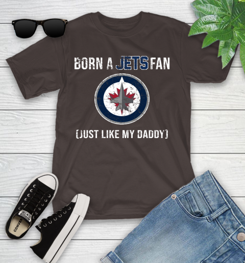 NHL Winnipeg Jets Hockey Loyal Fan Just Like My Daddy Shirt Youth T-Shirt 6