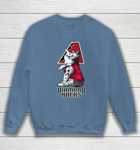 MLB Baseball My Cat Loves Arizona Diamondbacks Sweatshirt 6