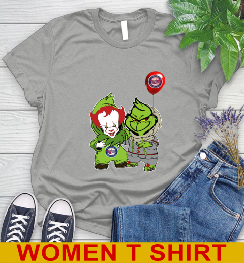 Baby Pennywise Grinch Christmas MLB Baseball Minnesota Twins Women's T-Shirt 11