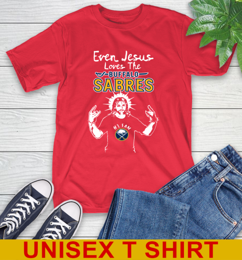 Buffalo Sabres NHL Hockey Even Jesus Loves The Sabres Shirt T-Shirt 12