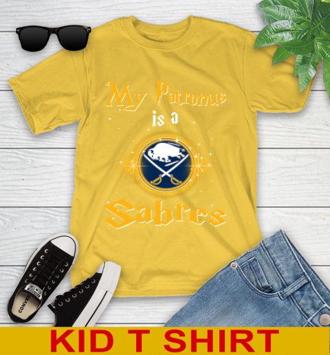 NHL Hockey Harry Potter My Patronus Is A Buffalo Sabres Youth T-Shirt 9