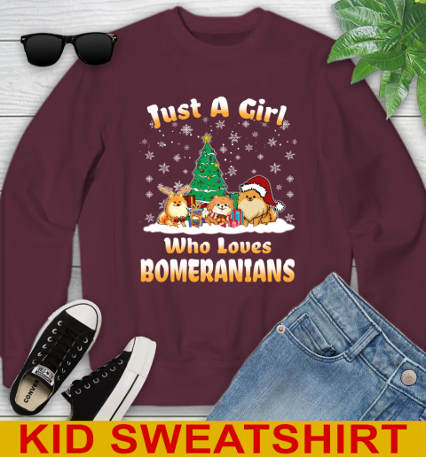Christmas Just a girl who love pomeranians dog pet lover 112