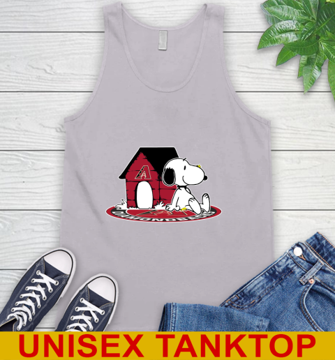 MLB Baseball MLB Baseball Arizona Diamondbacks Snoopy The Peanuts Movie Shirt Tank Top 4
