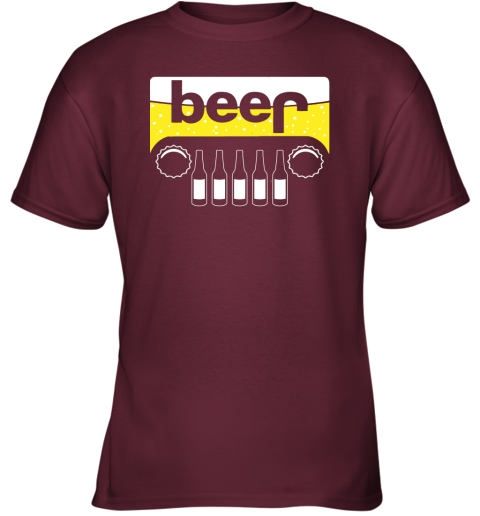 dry5 beer and jeep shirts youth t shirt 26 front maroon