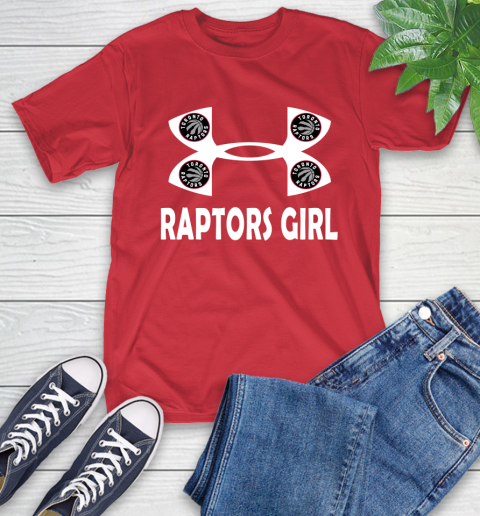 NBA Toronto Raptors Girl Under Armour Basketball Sports T-Shirt 11