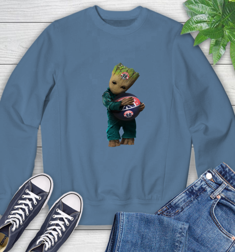 NBA Groot Guardians Of The Galaxy Basketball Sports Washington Wizards Sweatshirt 7
