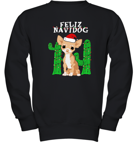 Feliz Navidog Ugly Christmas Youth Sweatshirt