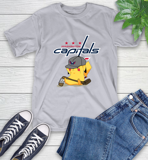 NHL Pikachu Hockey Sports Washington Capitals T-Shirt 6