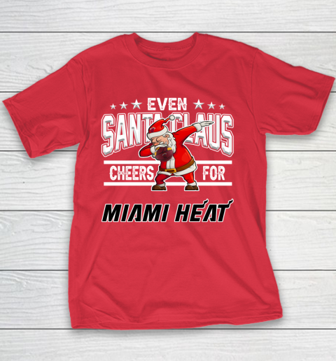 Miami Heat Even Santa Claus Cheers For Christmas NBA Youth T-Shirt 7