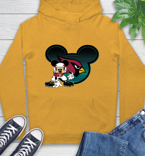 NFL Arizona Cardinals Mickey Mouse Disney Football T Shirt Hoodie 3