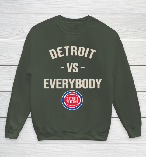 Detroit Pistons Vs Everybody Youth Sweatshirt 8