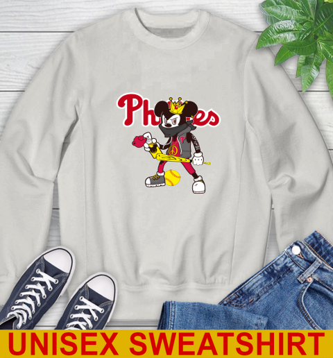 Philadelphia Phillies MLB Baseball Mickey Peace Sign Sports Sweatshirt 12