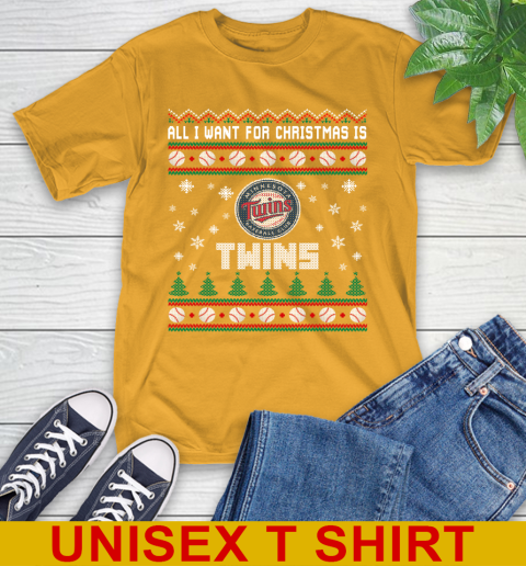 MLB All I Want For Christmas Is Minnesota Twins Baseball Sports 2