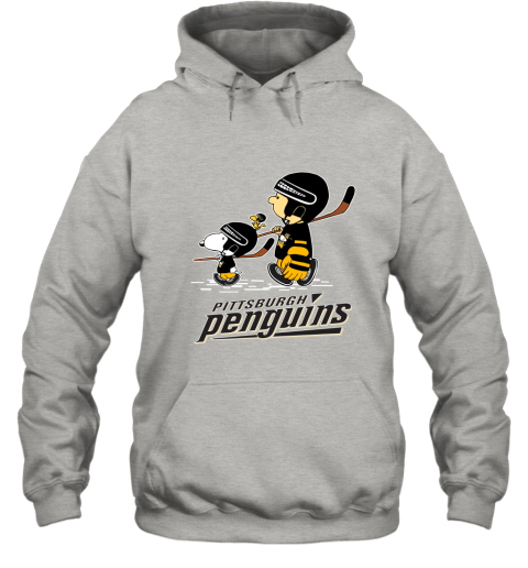 ophr lets play pittsburgh penguins ice hockey snoopy nhl hoodie 23 front ash