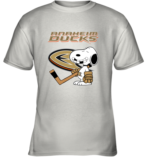 Anaheim Ducks Ice Hockey Broken Teeth Snoopy NHL Youth T-Shirt