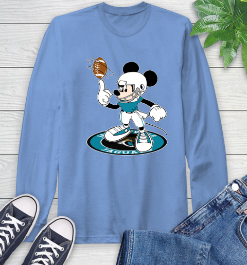 NFL Football Jacksonville Jaguars Cheerful Mickey Disney Shirt Long Sleeve T-Shirt 12