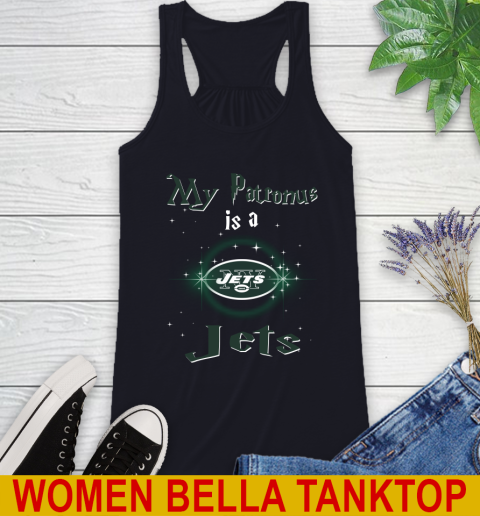 NFL Football Harry Potter My Patronus Is A New York Jets Racerback Tank 8