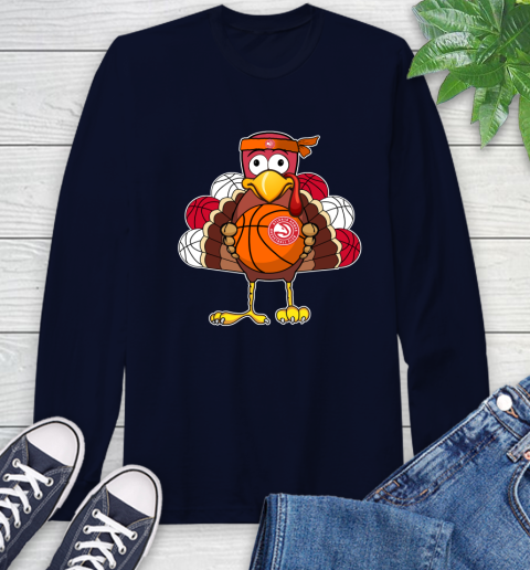 Atlanta Hawks Turkey thanksgiving day Long Sleeve T-Shirt 4