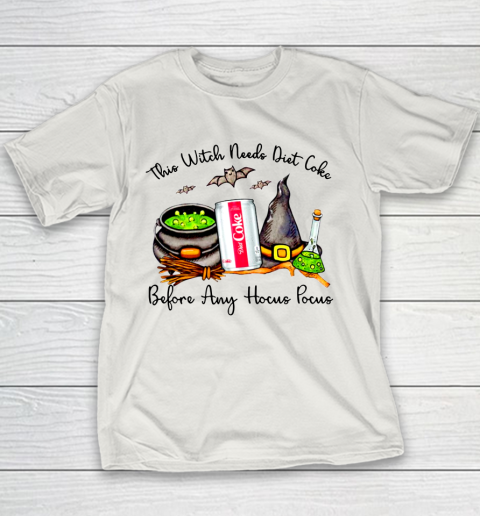 Hocus Pocus Halloween  This Witch Need Diet Coke Youth T-Shirt 8