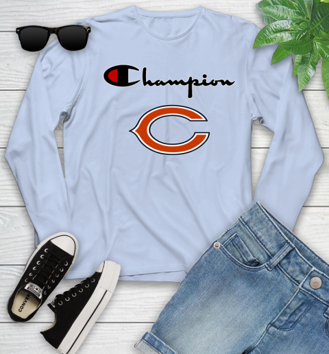 NFL Football Chicago Bears Champion Shirt Youth Long Sleeve 6