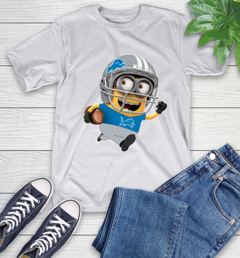 NFL Detroit Lions Minions Disney Football Sports T-Shirt 12