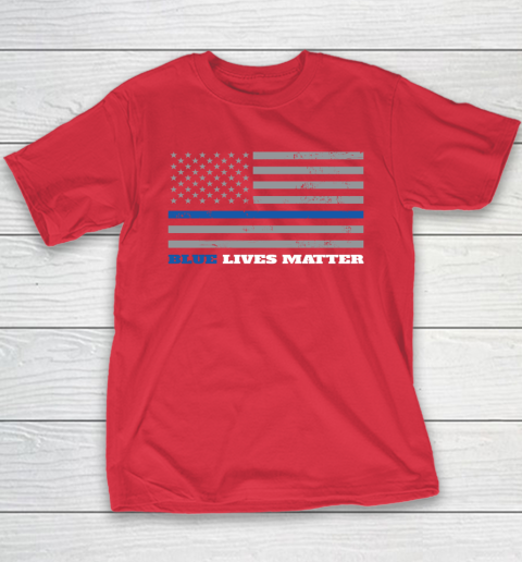 Youth thin sales blue line shirts