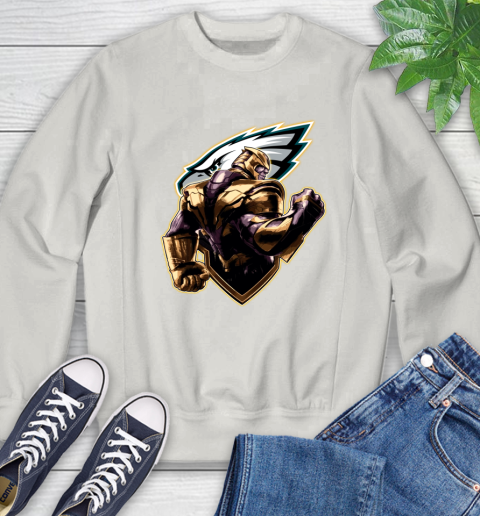 NFL Thanos Avengers Endgame Football Sports Philadelphia Eagles Sweatshirt 12