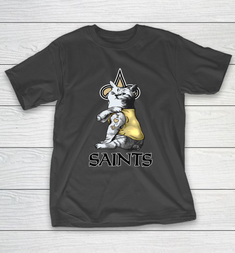 NFL Football My Cat Loves New Orleans Saints T-Shirt