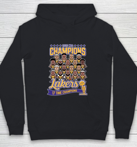 Lakers Finals Champions 17 Times 2020 NBA Youth Hoodie