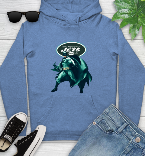 NFL Batman Football Sports New York Jets Youth Hoodie 12