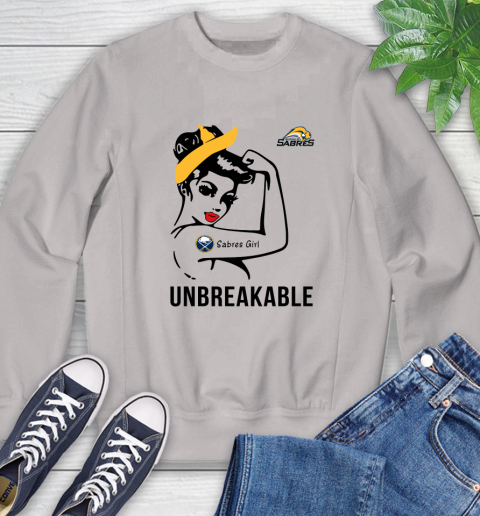 NHL Buffalo Sabres Girl Unbreakable Hockey Sports Sweatshirt 9