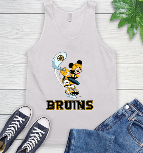 NHL Hockey Boston Bruins Cheerful Mickey Mouse Shirt Tank Top 2