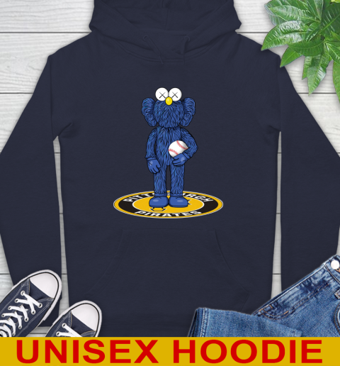 MLB Baseball Pittsburgh Pirates Kaws Bff Blue Figure Shirt Hoodie 4