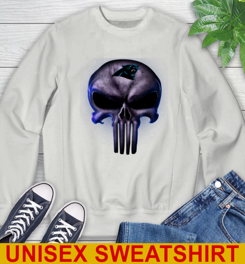 Carolina Panthers NFL Football Punisher Skull Sports Sweatshirt 5