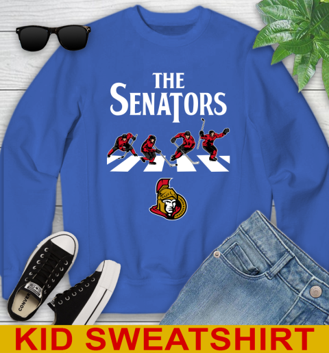 NHL Hockey Ottawa Senators The Beatles Rock Band Shirt Youth Sweatshirt 6