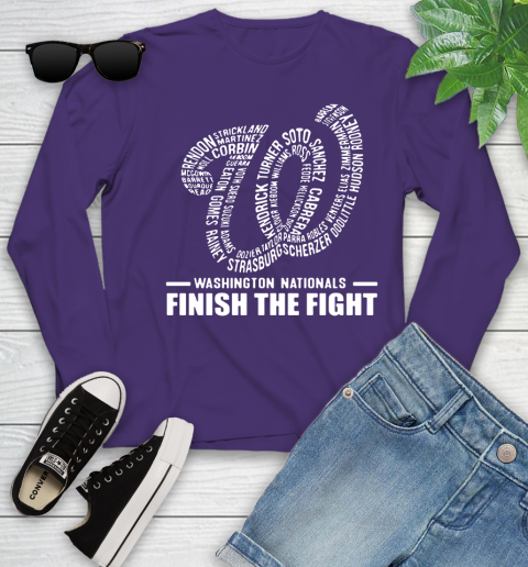 Washington Nationals finish the fight Youth Long Sleeve 4
