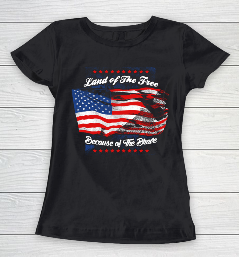 Veteran Land Of The Free Women's T-Shirt