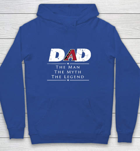 Arizona Diamondbacks MLB Baseball Dad The Man The Myth The Legend Youth Hoodie 6