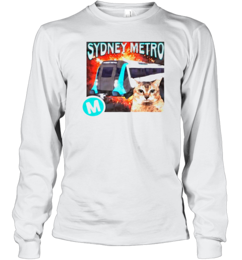 Sydney metro explosion cat Long Sleeve T-Shirt